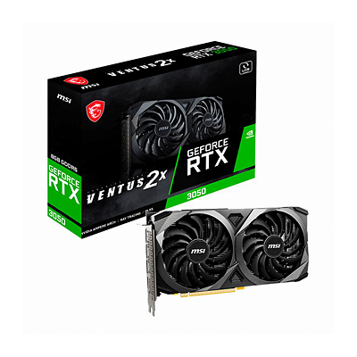 PLACA DE VÍDEO RTX 3050 8GB GDDR6 128BITS VENTUS 2X 912-V809-4266 MSI