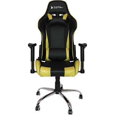 CADEIRA GAMER TITANIUM BCH-08YBK AMARELO/PRETO BLUECASE