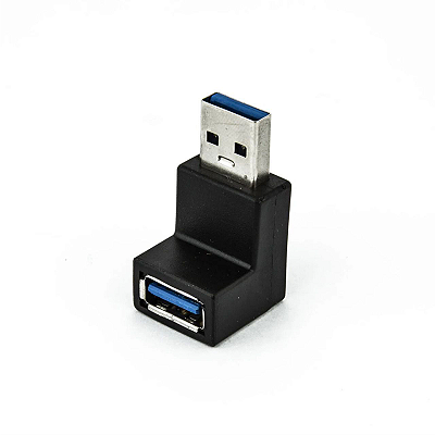 ADAPTADOR USB 3.0 90° XC-ADP-52 PRETO X-CELL