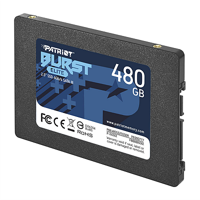 SSD 480GB SATA 3 BURST ELITE PBE480GS25SSDR PRETO PATRIOT
