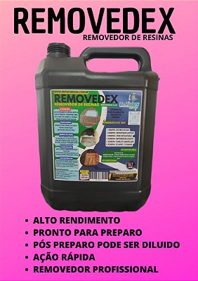 REMOVEDOR REMOVEDEX DE RESINAS CERAS - PRODUTO  PROFISSIONAL