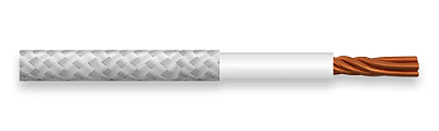Cabo de cobre isolado em silicone com fibra de vidro 1x0,5mm² 300º 750V