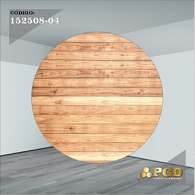 PAINEL REDONDO 1,5 x 1,5 MT -  tema - TRONCOS E MADEIRA Modelo 04 TECIDO EM - HELANCA