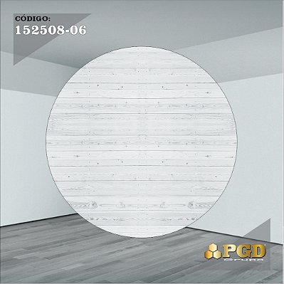 PAINEL REDONDO 1,5 x 1,5 MT -  tema - TRONCOS E MADEIRA Modelo 06 TECIDO EM - HELANCA