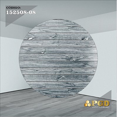 PAINEL REDONDO 1,5 x 1,5 MT -  tema - TRONCOS E MADEIRA Modelo 08 TECIDO EM - HELANCA