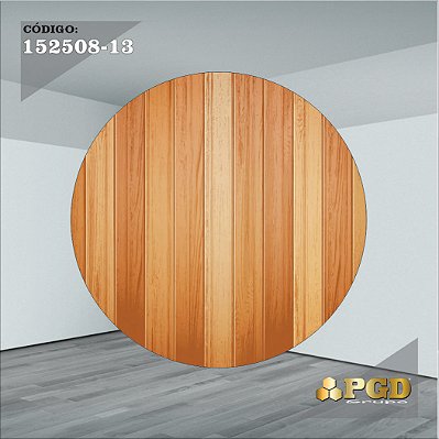 PAINEL REDONDO 1,5 x 1,5 MT -  tema - TRONCOS E MADEIRA Modelo 13 TECIDO EM - HELANCA