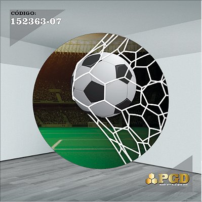 PAINEL REDONDO 1,5 x 1,5 MT -  tema - FUTEBOL GERAL Modelo 07 TECIDO EM - HELANCA