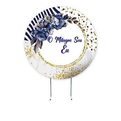 PAINEL REDONDO 1,5 x 1,5 MT - tema - GRATIDÃO Modelo 10 TECIDO EM - HELANCA