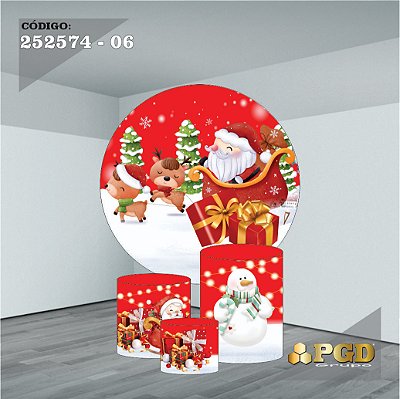 KIT VESTE FACIL P,M,G E PAINEL 1,5 x 1,5 tema - Natal Modelo 06 TECIDO EM - HELANCA