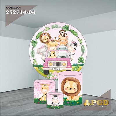 KIT VESTE FACIL P,M,G E PAINEL 1,5 x 1,5 tema - SAFARI Modelo 04 TECIDO EM - HELANCA