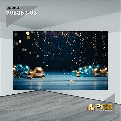 PAINEL RETANGULAR 4,00 X 2,48 MT tema - Formatura Modelo 03 TECIDO EM - MICRO LIGHT