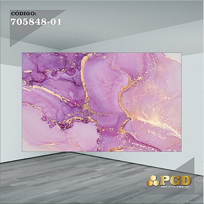PAINEL RETANGULAR 4,00 X 2,48 MT tema - MARMORE Modelo 01 TECIDO EM - MICRO LIGHT
