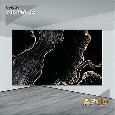 PAINEL RETANGULAR 4,00 X 2,48 MT tema - MARMORE Modelo 02 TECIDO EM - MICRO LIGHT