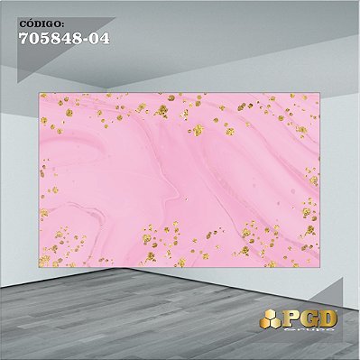 PAINEL RETANGULAR 4,00 X 2,48 MT tema - MARMORE Modelo 04 TECIDO EM - MICRO LIGHT