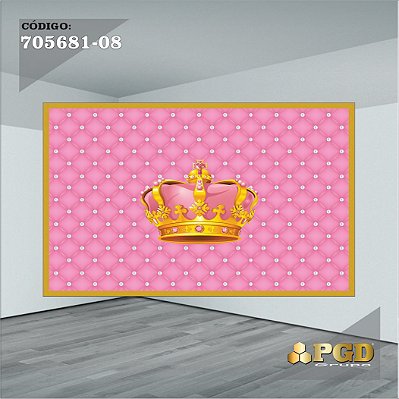 PAINEL RETANGULAR 4,00 X 2,48 MT tema - REALEZA Modelo 08 TECIDO EM - MICRO LIGHT