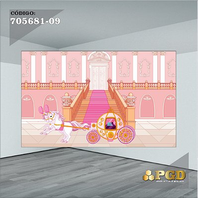 PAINEL RETANGULAR 4,00 X 2,48 MT tema - REALEZA Modelo 09 TECIDO EM - MICRO LIGHT