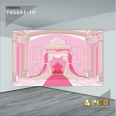 PAINEL RETANGULAR 4,00 X 2,48 MT tema - REALEZA Modelo 10 TECIDO EM - MICRO LIGHT