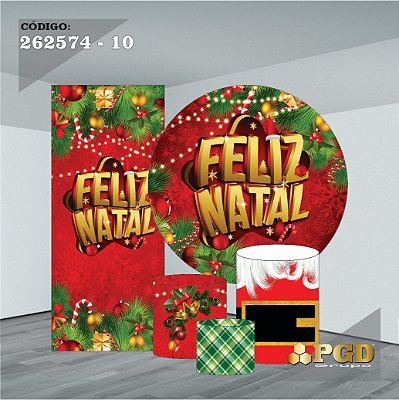 KIT VESTE FACIL P,M,G + PAINEL 1,5 x 1,5 + PORTAL 2,00 x 0,85 MT - tema - Natal Modelo 10 TECIDO EM - HELANCA