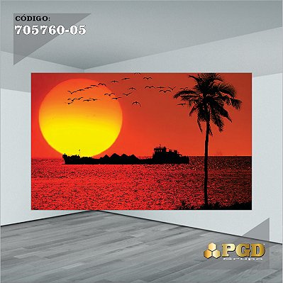 PAINEL RETANGULAR 4,00 X 2,48 MT tema - Tardezinha TECIDO EM - MICRO LIGHT
