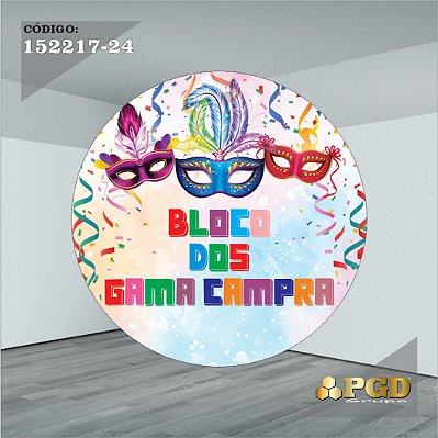 CARNAVAL - PAINEL 1,50m ou 1,30m - Sublimado Helanca Gold