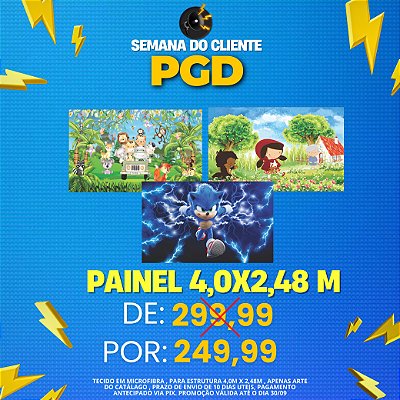 PROMOÇÃO SEMANA DO CLIENTE  - PAINEL GRANDE - MICROLIGHT - 400x248