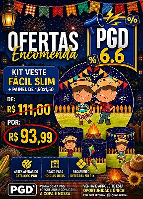 PROMOÇÃO 06 06 - TRIO VESTE FÁCIL SLIM + PAINEIS 1,5