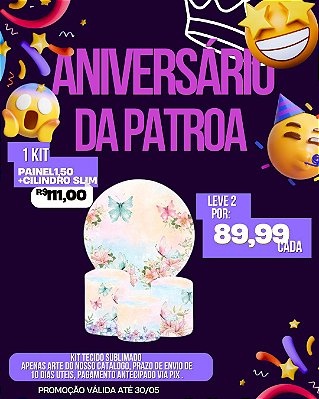 PROMOÇÃO ANIVERSARIO DA PATROA - KIT 2 PAINEIS 1,5 + 2 TRIO VESTE FÁCIL SLIM