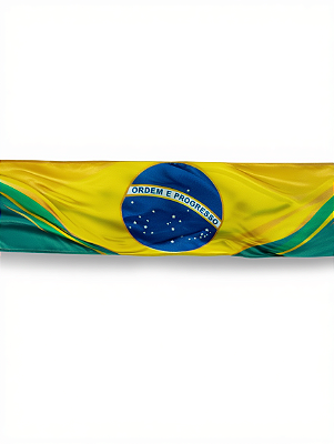 Faixa Torcedor seleção Brasileira, Futebol Tecido Cetim
