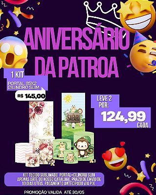 PROMOÇÃO ANIVERSÁRIO DA PATROA - TRIO VESTE FÁCIL SLIM+PORTAL 85X200