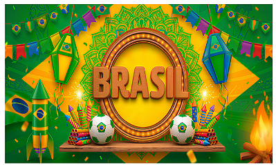 Promoção 200K - Bandeirão do Brasil 500x298cm - tecido para bandeira -sem acabamento
