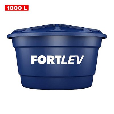 CAIXA D'AGUA 1000 LITROS PVC COM TAMPA - FORTLEV