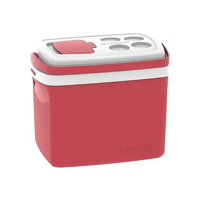 Caixa Térmica Cooler Tropical 32L Vermelha Soprano
