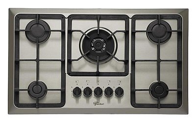 Fogão Cooktop 5Q Inox Tripla Chama Fischer 23678-54121
