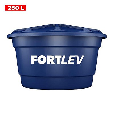 CAIXA D'AGUA 250 LITROS PVC COM TAMPA - FORTLEV