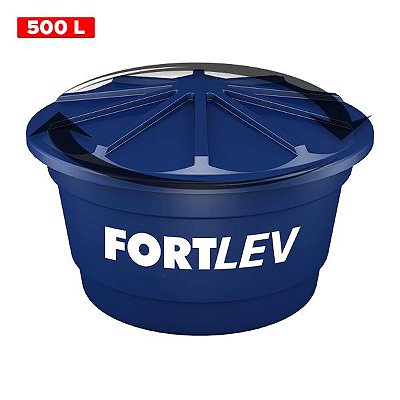 CAIXA D'AGUA 500 LITROS PVC COM TAMPA ROSCÁVEL - FORTLEV
