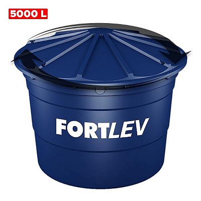 CAIXA D'AGUA 5000 LITROS PVC COM TAMPA ROSCÁVEL - FORTLEV