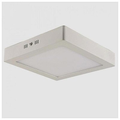 Painel Led 12W Alumínio Sobrepor Quadrado Luz Branca 80666004 Blumenau