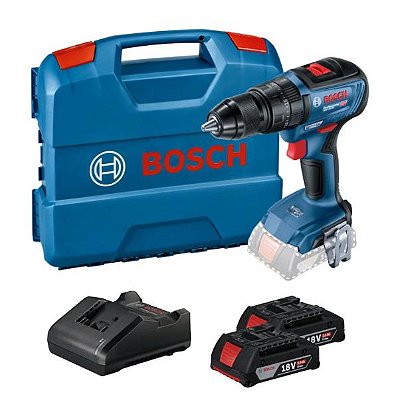 Parafusadeira Fur. de Impacto a Bateria 18V Bosch GSB 18V-50 + 2 Baterias + Maleta