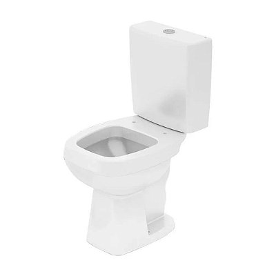 Kit Bacia + Caixa Acoplada City Plus Branca Completa Celite