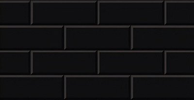Porcelanato York Preto 39 x 75.5 cm Brilhante Vivence