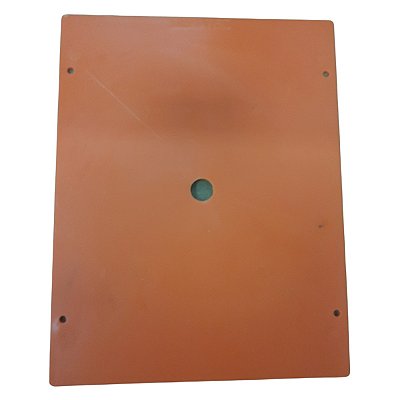 Placa de Montagem Plástica Cor Laranja 165x120mm para Caixas Pequena e Pequena Baixa