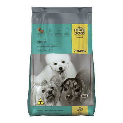 THREE DOGS ORIGINAL SENIOR PEQ/MINI 15KG