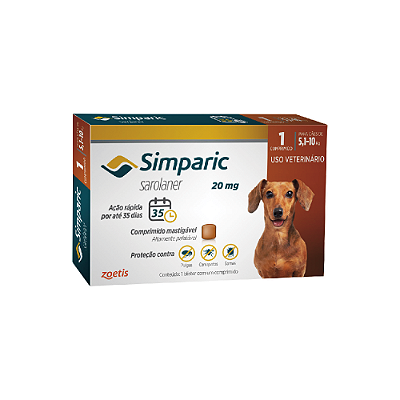 Simparic 20mg 5,1 a 10kg