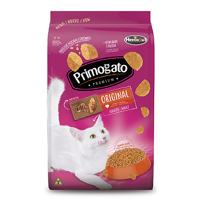 Primogato Premium Original Carne e Frango para Gatos Adultos 10,1kg