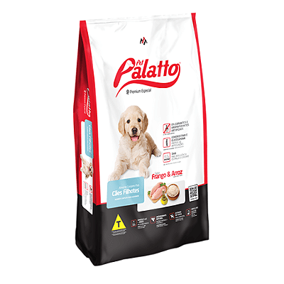 Palatto para Cães Filhotes Sabor Frango e Arroz 15Kg