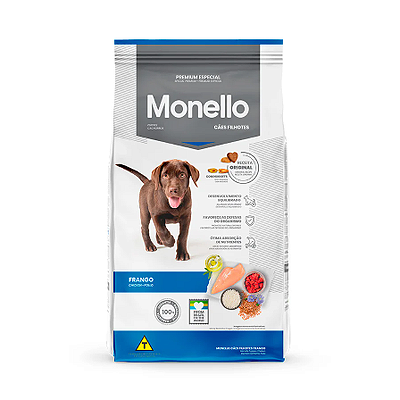 Ração Monello Dog para Cães Filhotes Sabor Frango 15kg