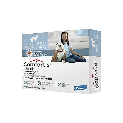 Antipulgas Comfortis 810mg - Caes 18 a 27kg - Elanco