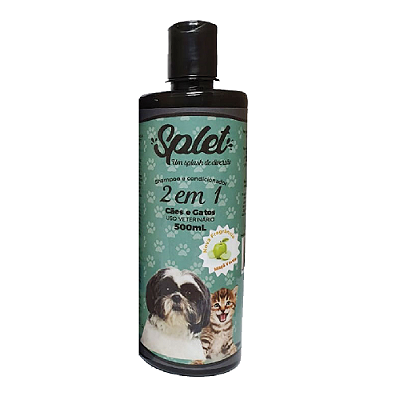 Shampoo e Condicionador 2 em 1 Splet Fragrância Maçã Verde - 500ml