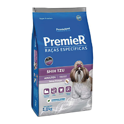 Ração Premier Shih Tzu Raças Específicas para Cães Adultos 1,0kg