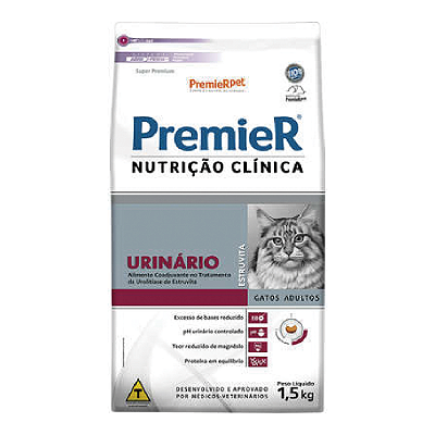 Ração Premier Nutrição Clínica Urinário para Gatos 1,5kg